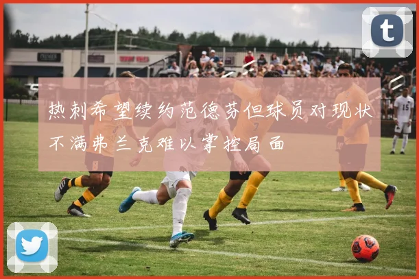 热刺希望续约范德芬但球员对现状不满弗兰克难以掌控局面
